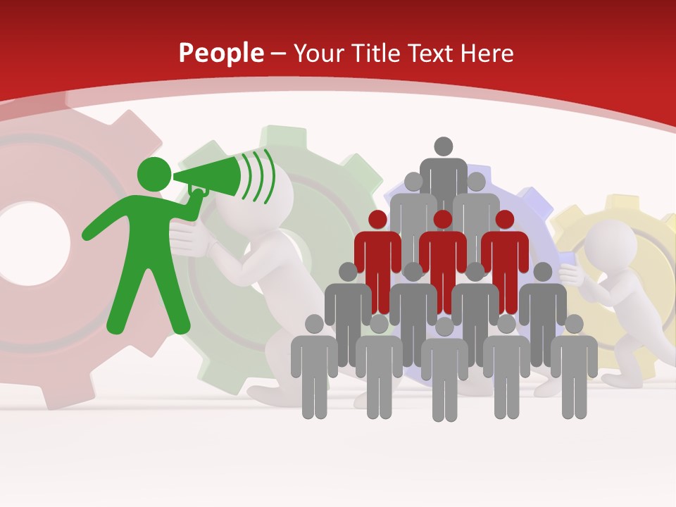 Roll Gear Machine PowerPoint Template