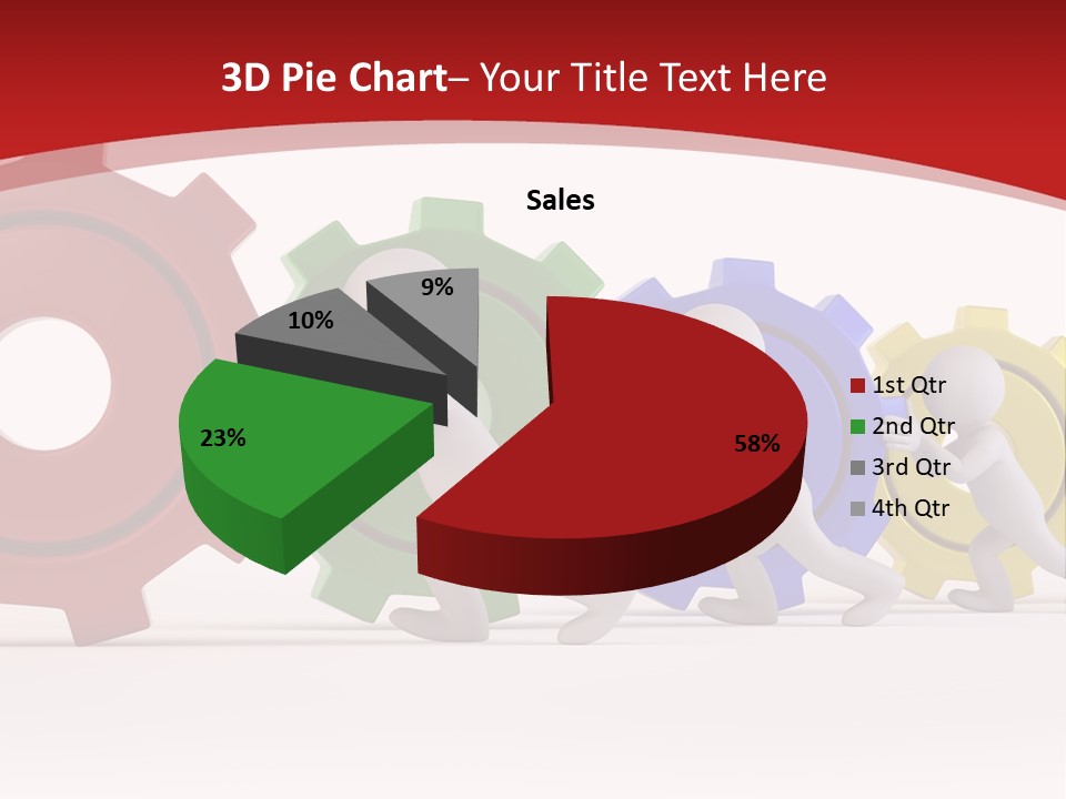 Roll Gear Machine PowerPoint Template
