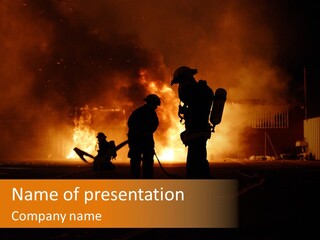 Protection Night Working PowerPoint Template