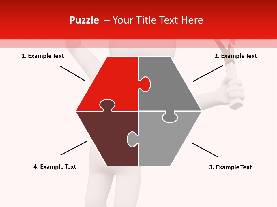 Racket Play White People PowerPoint Template