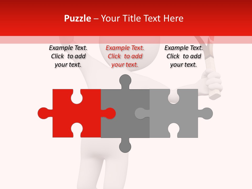 Racket Play White People PowerPoint Template