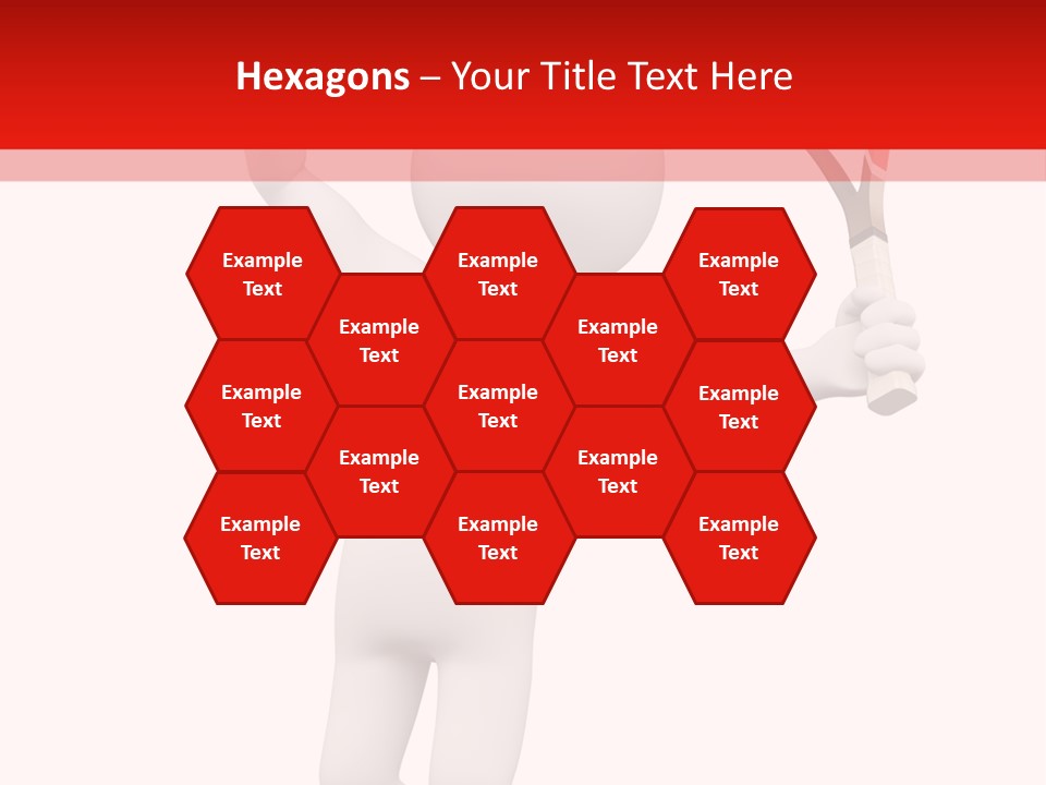 Racket Play White People PowerPoint Template
