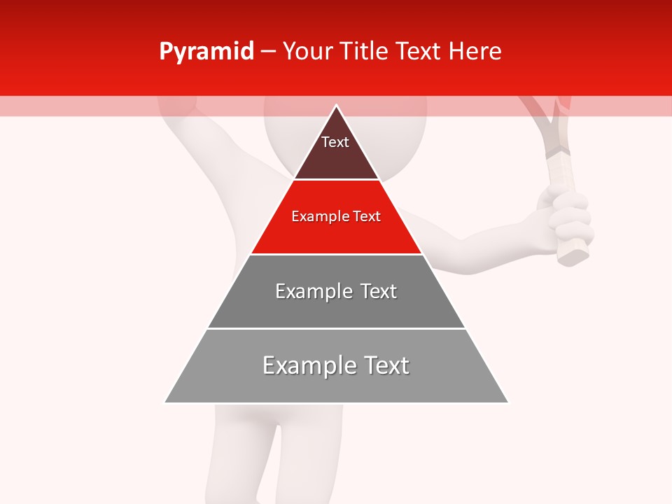 Racket Play White People PowerPoint Template