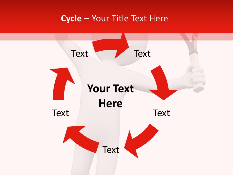 Racket Play White People PowerPoint Template