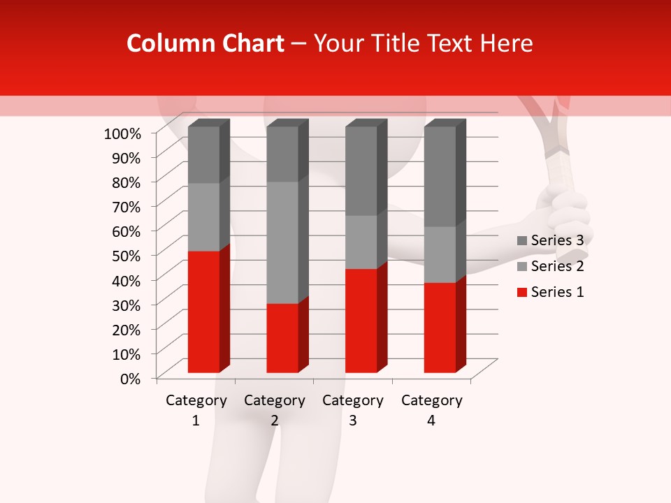 Racket Play White People PowerPoint Template