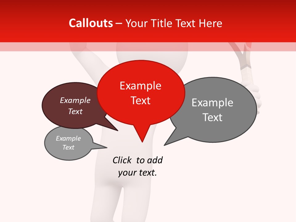 Racket Play White People PowerPoint Template