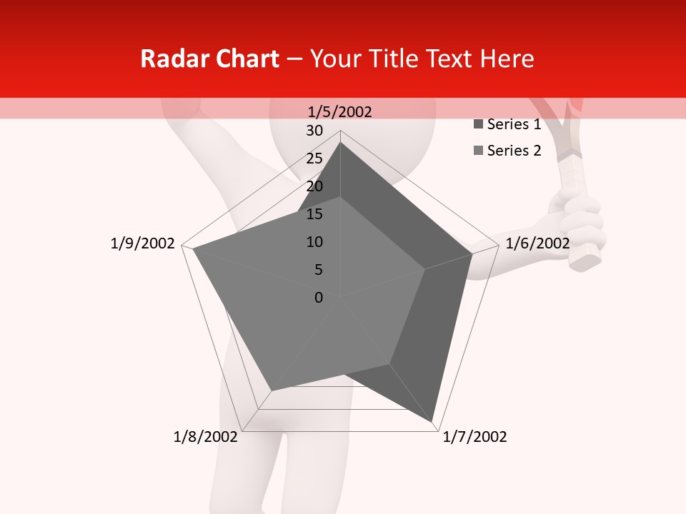 Racket Play White People PowerPoint Template