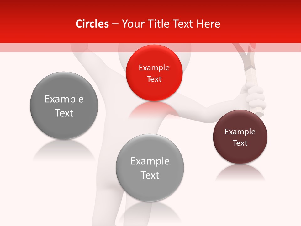 Racket Play White People PowerPoint Template