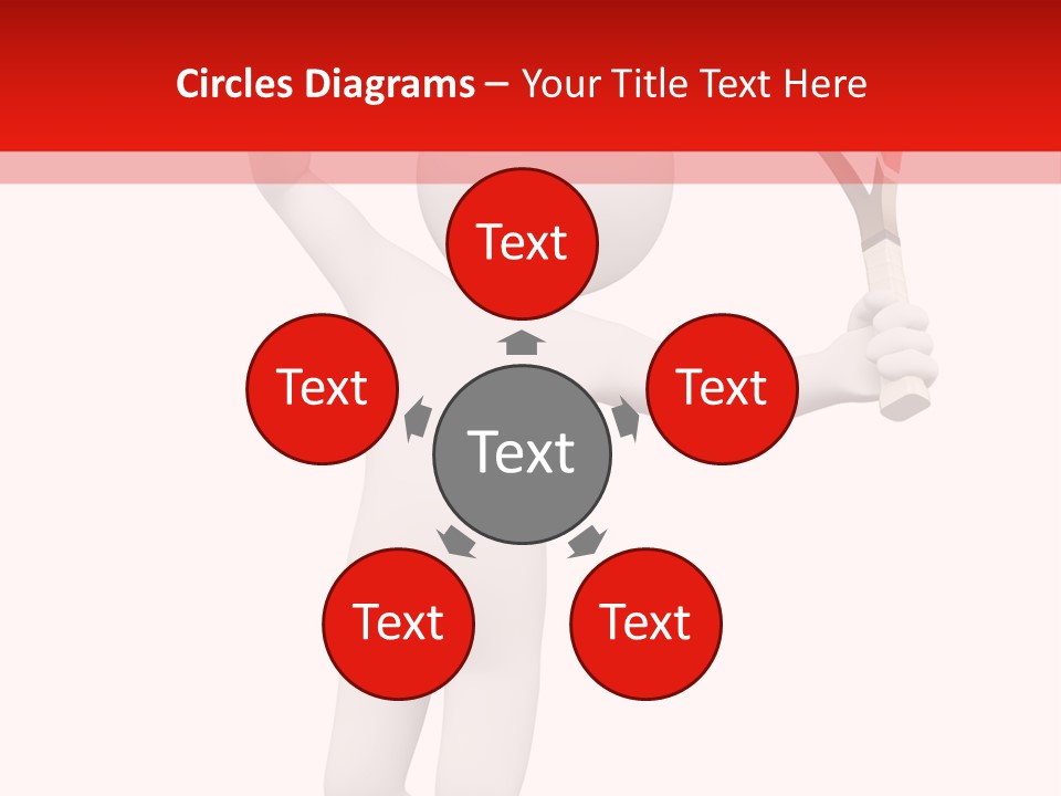 Racket Play White People PowerPoint Template