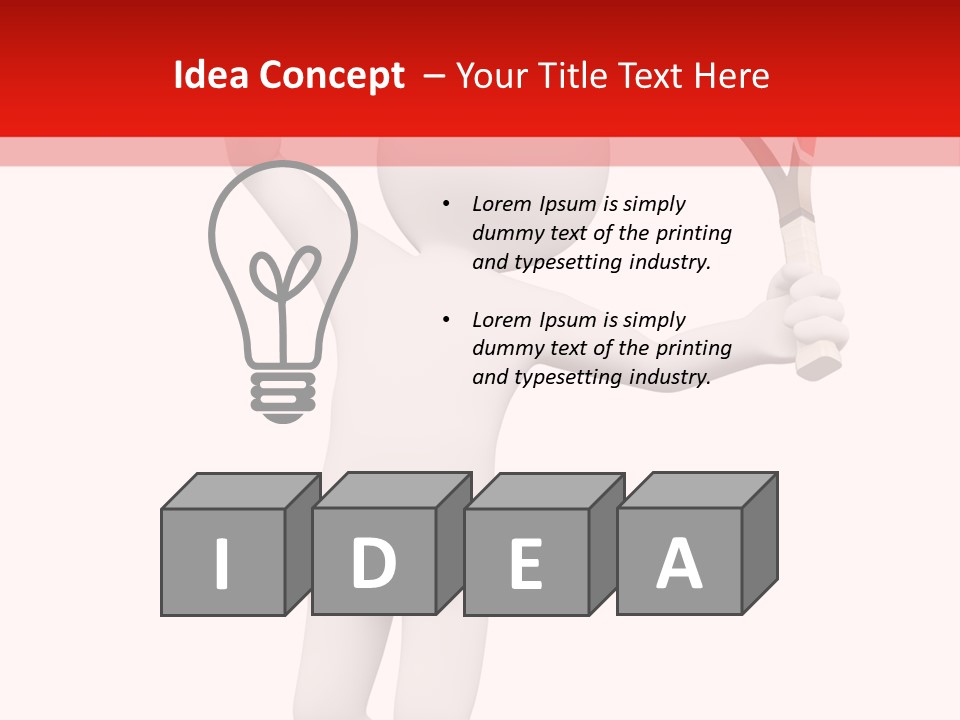 Racket Play White People PowerPoint Template
