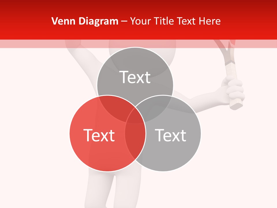 Racket Play White People PowerPoint Template