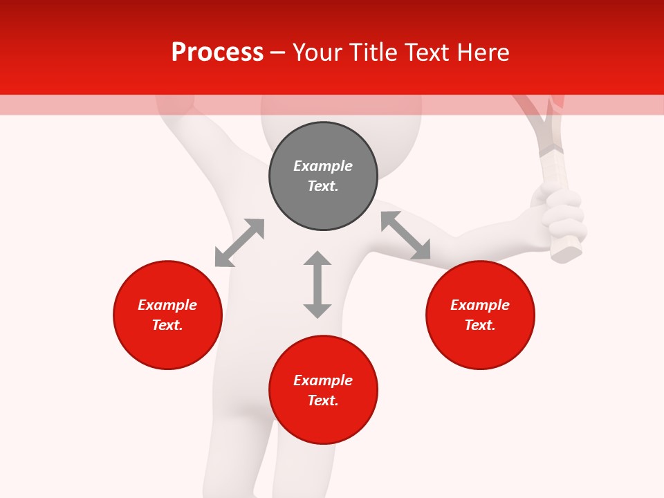 Racket Play White People PowerPoint Template