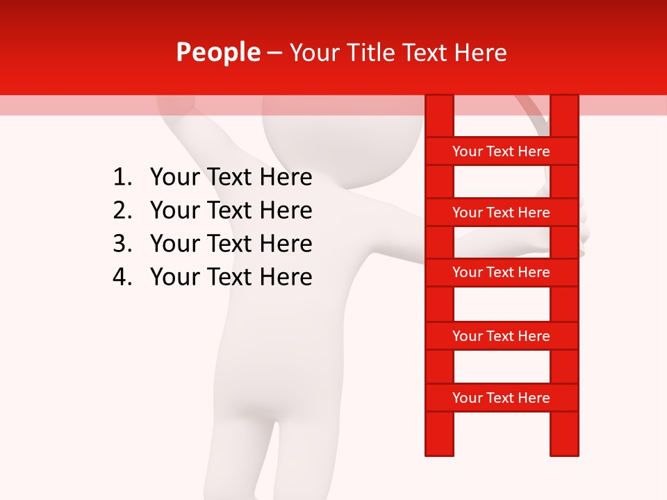 Racket Play White People PowerPoint Template