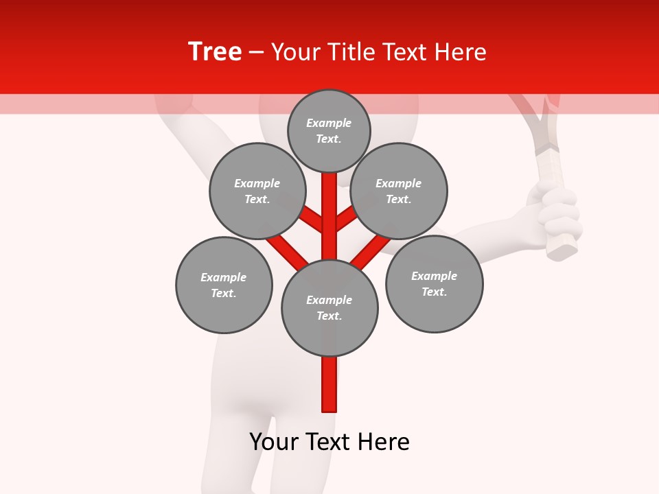 Racket Play White People PowerPoint Template