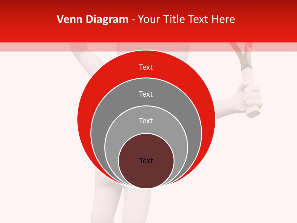 Racket Play White People PowerPoint Template