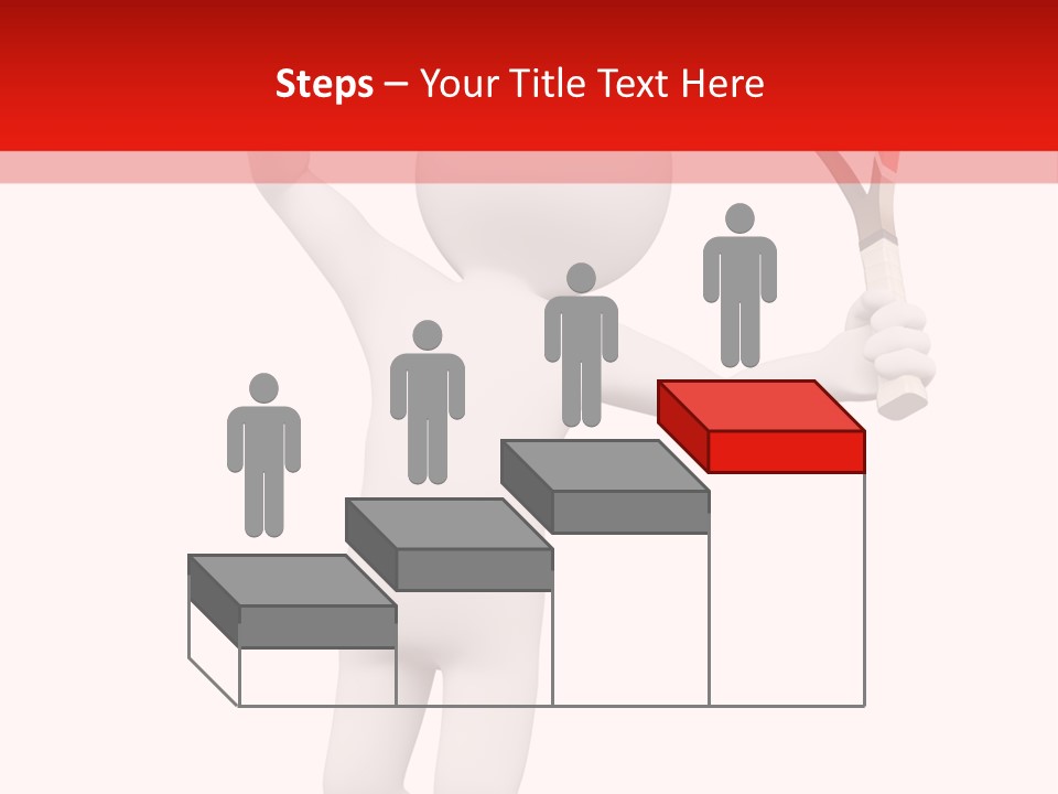 Racket Play White People PowerPoint Template