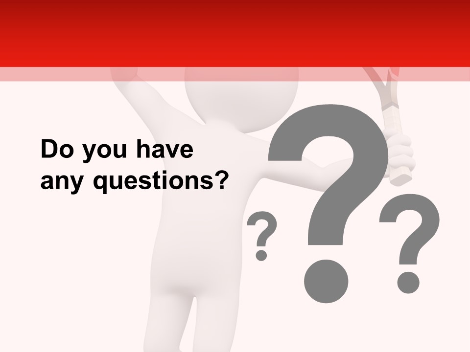 Racket Play White People PowerPoint Template