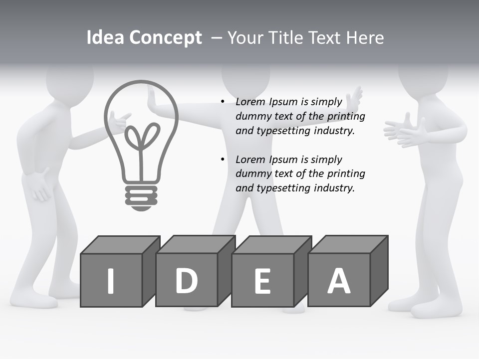 Problem Illustration Couple PowerPoint Template