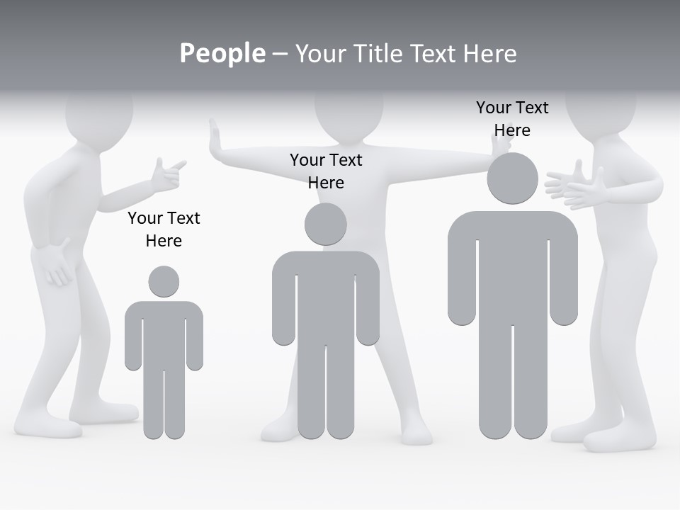 Problem Illustration Couple PowerPoint Template