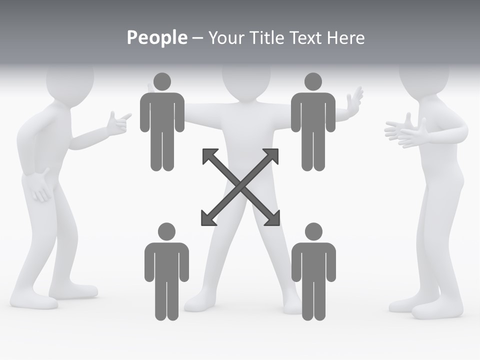 Problem Illustration Couple PowerPoint Template