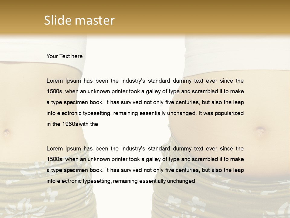 Stomach Thick Losing PowerPoint Template