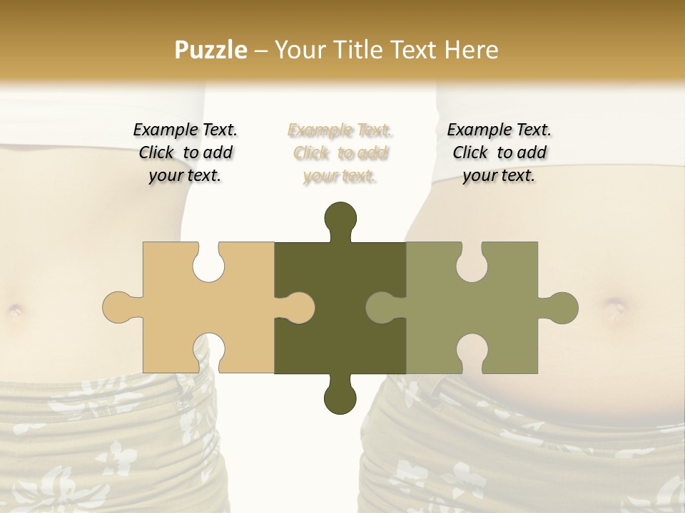 Stomach Thick Losing PowerPoint Template