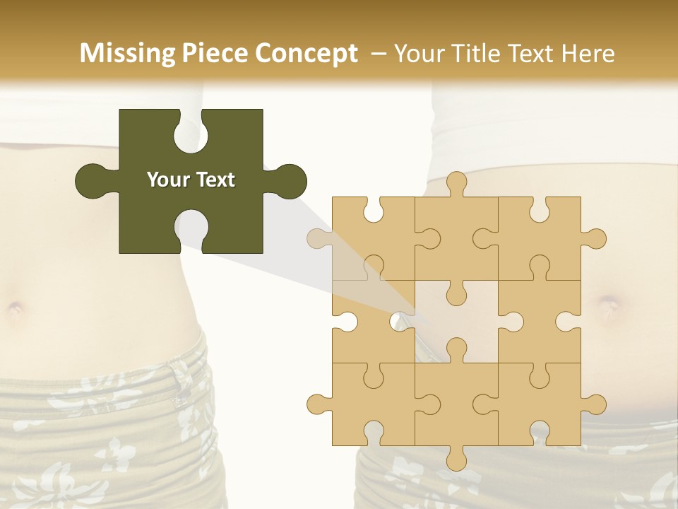 Stomach Thick Losing PowerPoint Template