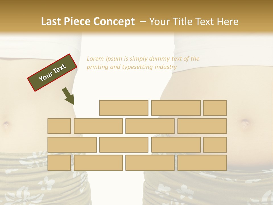 Stomach Thick Losing PowerPoint Template