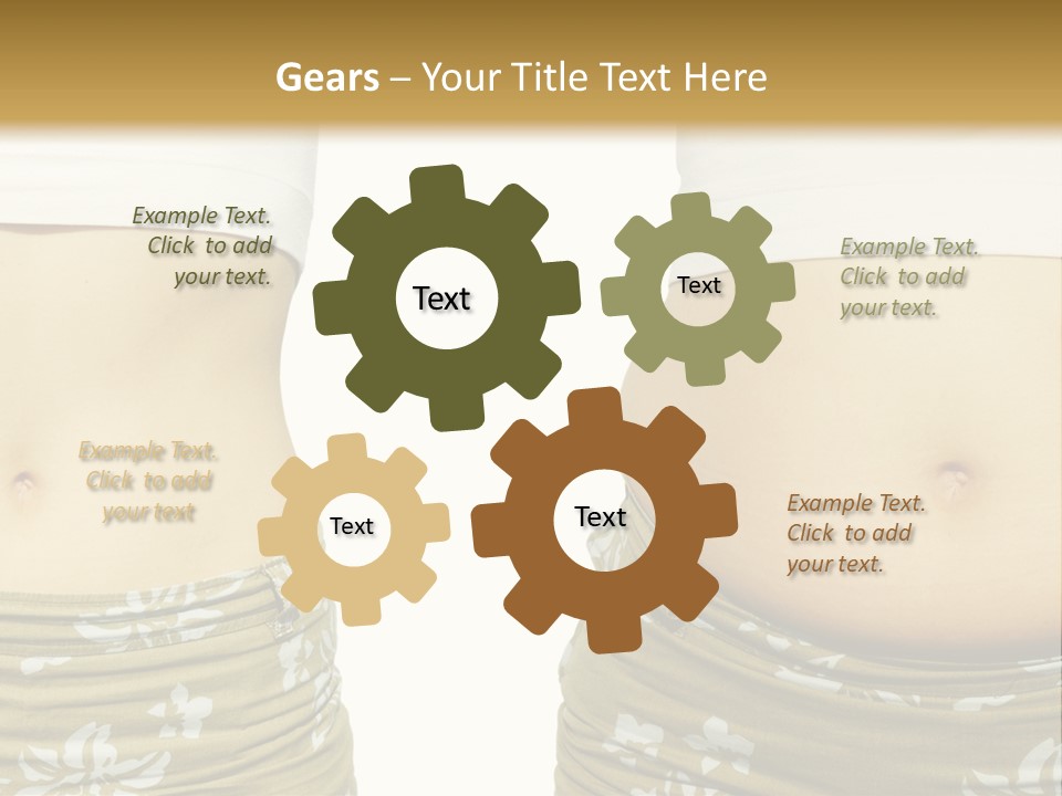 Stomach Thick Losing PowerPoint Template