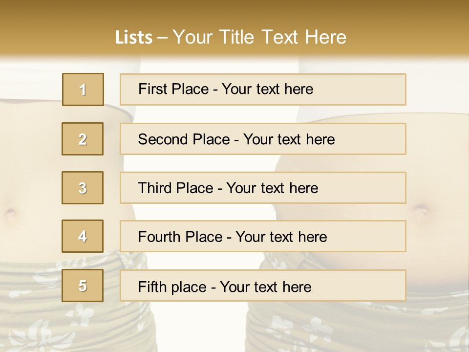Stomach Thick Losing PowerPoint Template