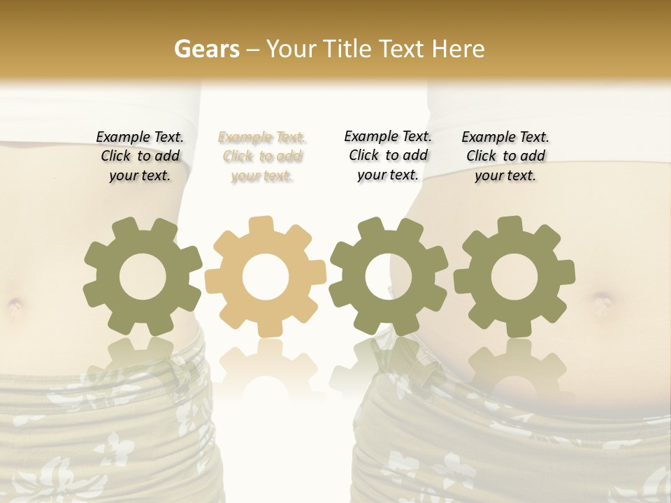 Stomach Thick Losing PowerPoint Template