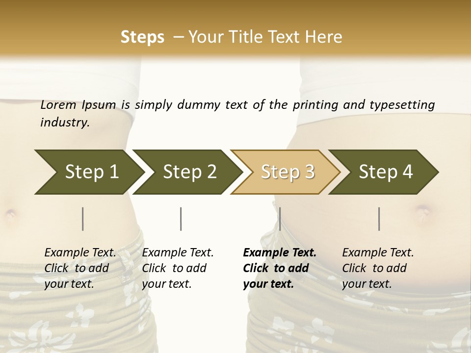 Stomach Thick Losing PowerPoint Template