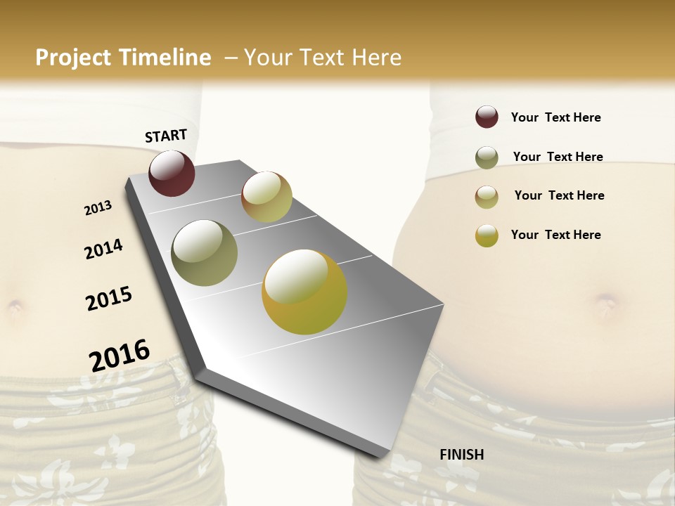 Stomach Thick Losing PowerPoint Template