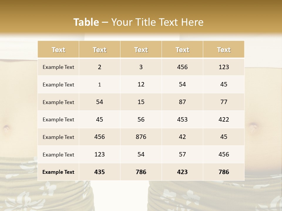 Stomach Thick Losing PowerPoint Template