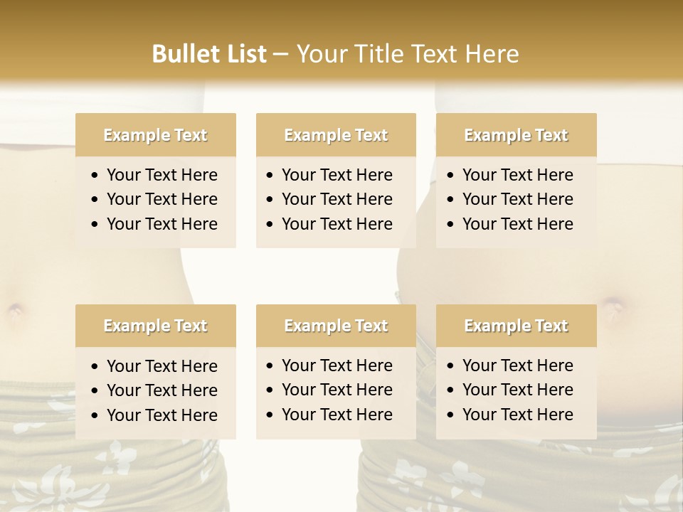 Stomach Thick Losing PowerPoint Template