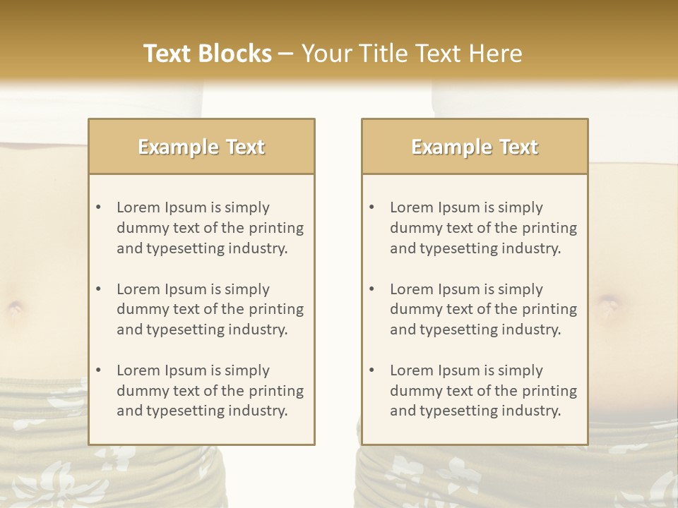 Stomach Thick Losing PowerPoint Template