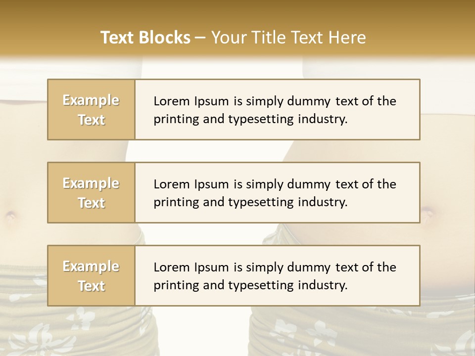 Stomach Thick Losing PowerPoint Template