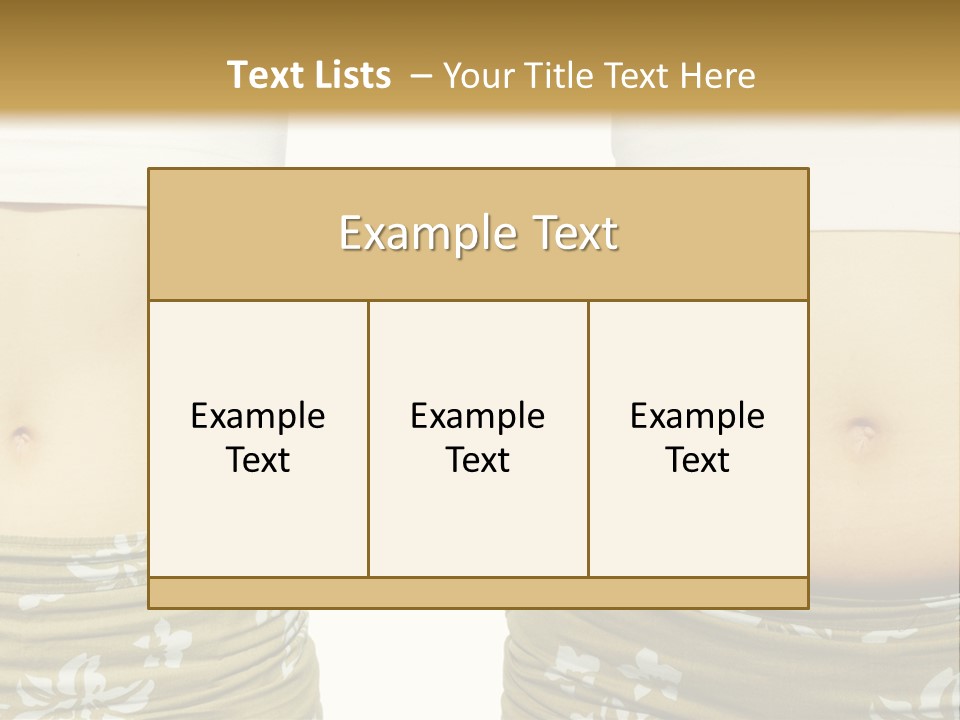 Stomach Thick Losing PowerPoint Template