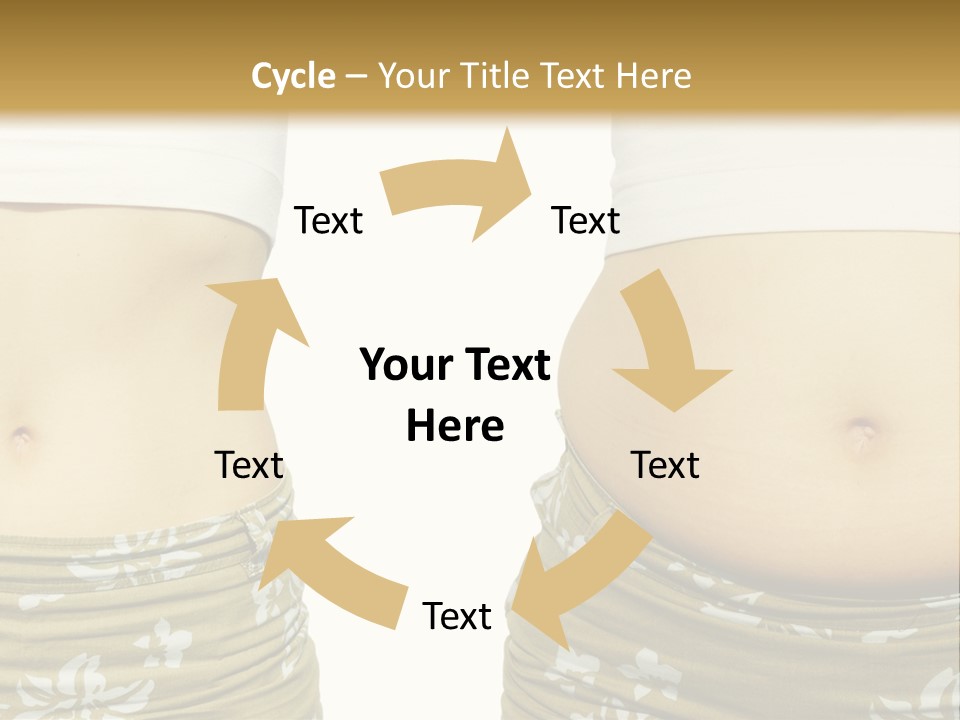 Stomach Thick Losing PowerPoint Template