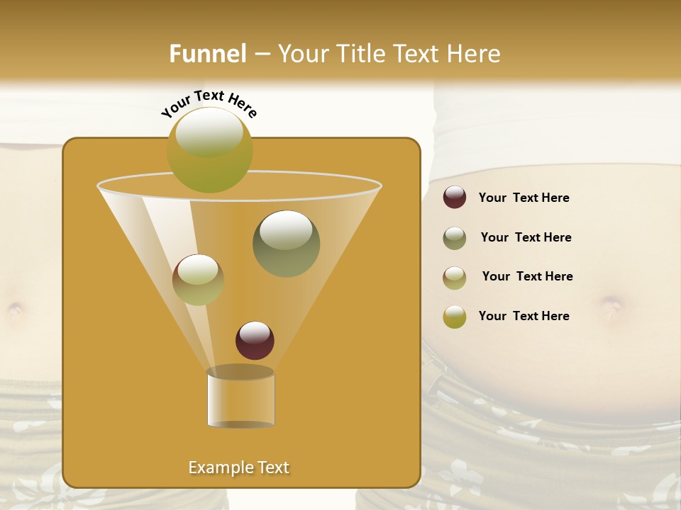 Stomach Thick Losing PowerPoint Template
