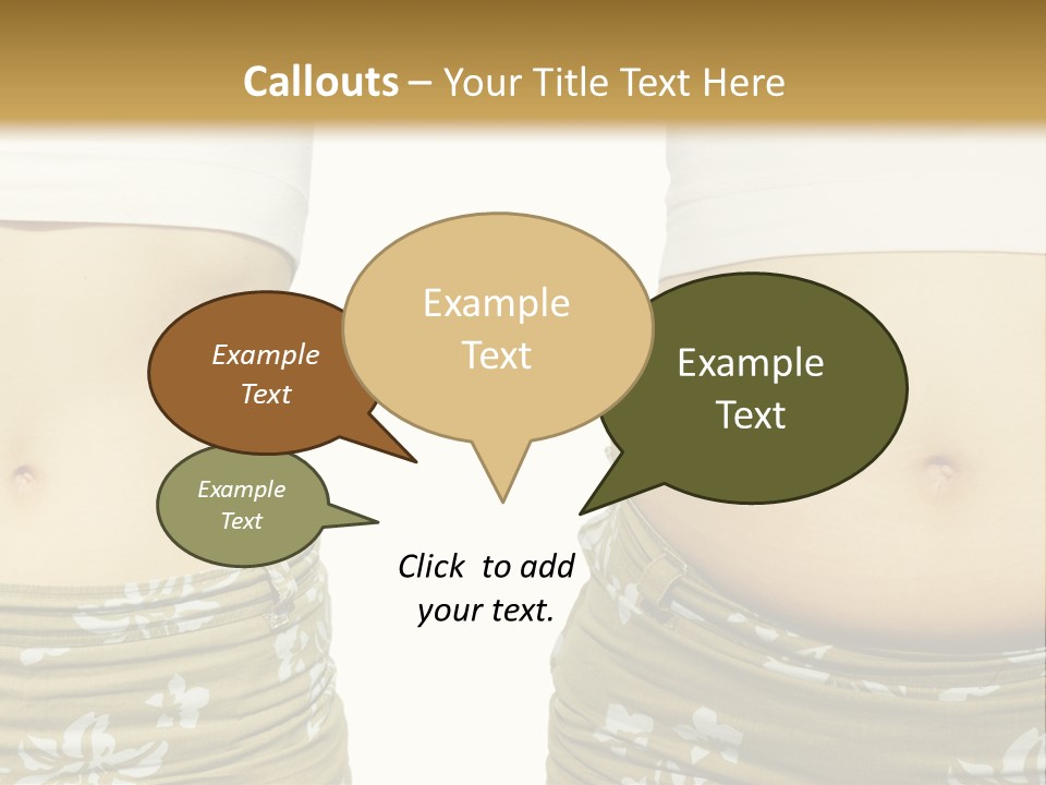 Stomach Thick Losing PowerPoint Template