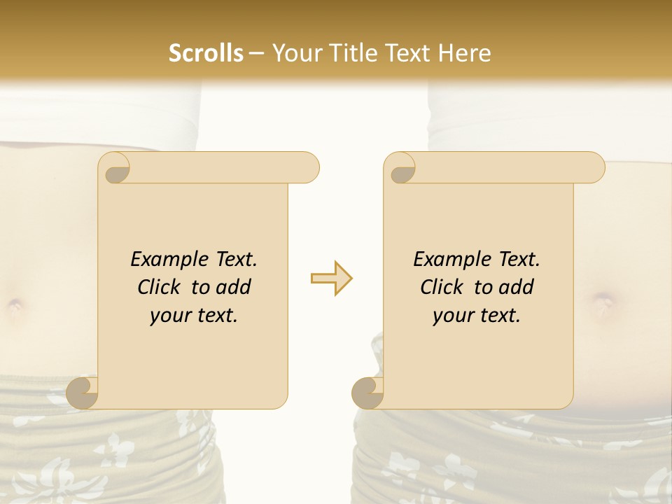 Stomach Thick Losing PowerPoint Template