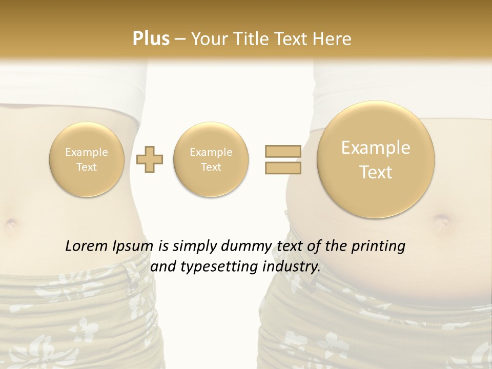 Stomach Thick Losing PowerPoint Template