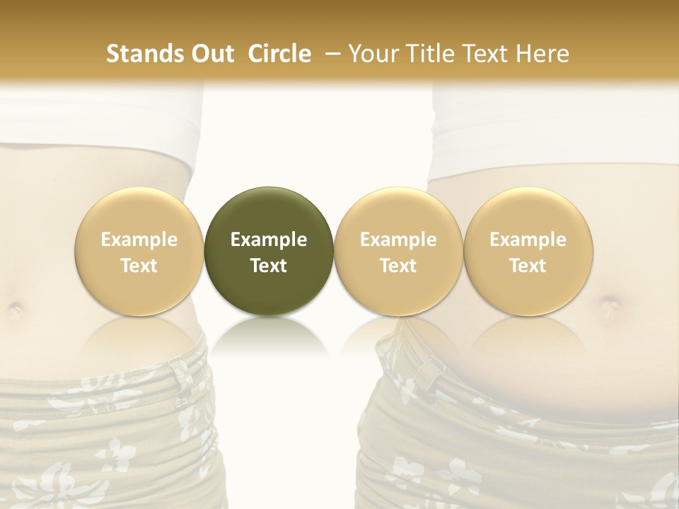 Stomach Thick Losing PowerPoint Template