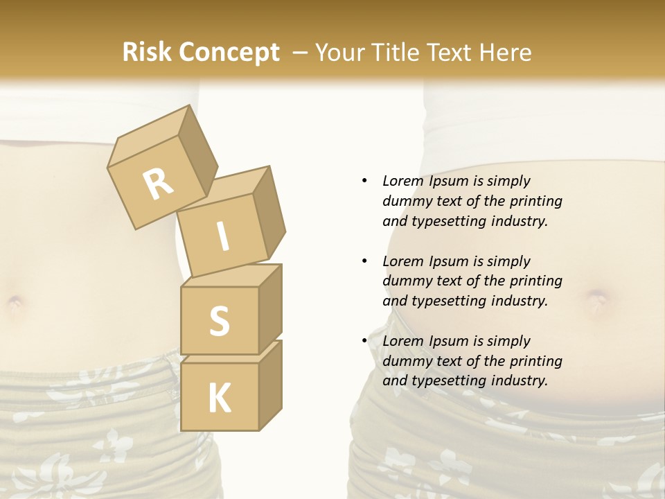 Stomach Thick Losing PowerPoint Template