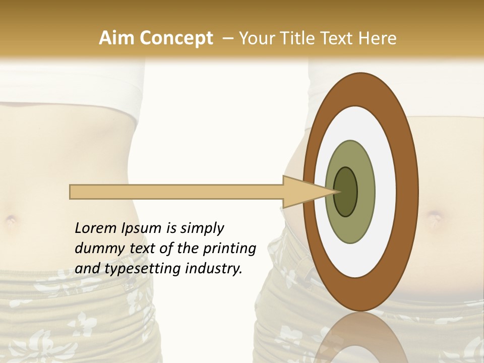 Stomach Thick Losing PowerPoint Template