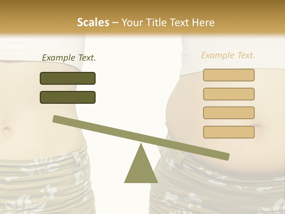 Stomach Thick Losing PowerPoint Template