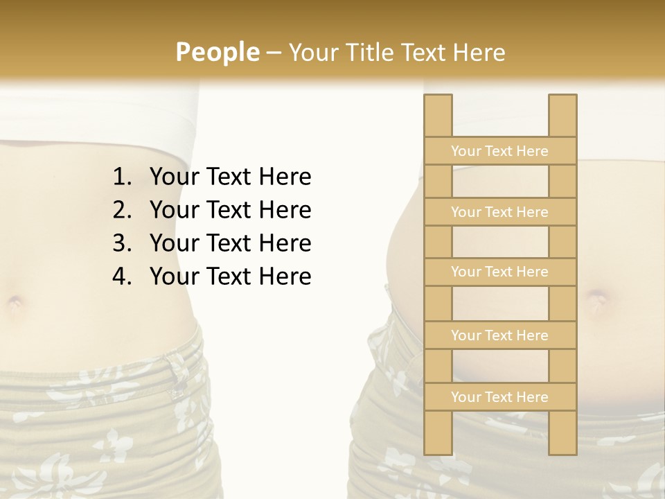 Stomach Thick Losing PowerPoint Template