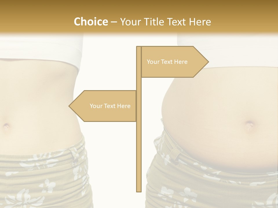 Stomach Thick Losing PowerPoint Template