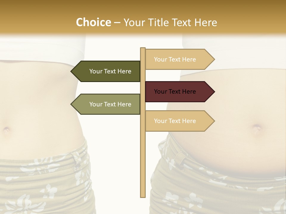 Stomach Thick Losing PowerPoint Template